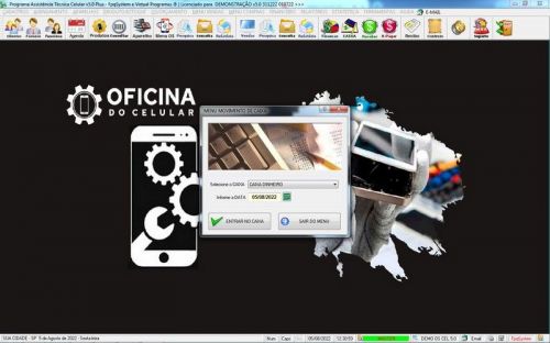 Software Ordem de Serviço Assistência Técnica Celular Vendas Financeiro Estatística v5.0 - Fpqsystem 660653