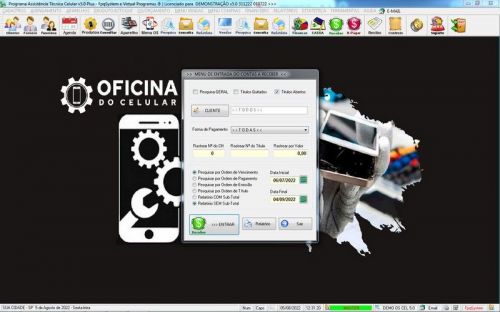 Software Ordem de Serviço Assistência Técnica Celular Vendas Financeiro Estatística v5.0 - Fpqsystem 660654