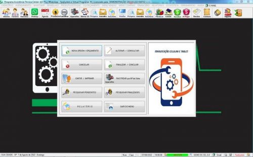 Software Ordem de Serviço Assistência Técnica Celular Vendas Financeiro Estatística Whatsapp v6.0  Whatsapp - Fpqsystem 660607