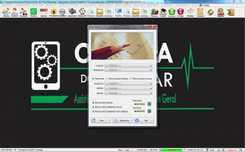 Software Ordem de Serviço Assistência Técnica Celular Vendas Financeiro Estatística Whatsapp v6.0  Whatsapp - Fpqsystem 660615
