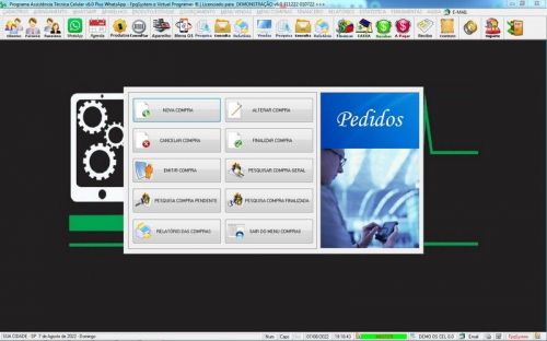 Software Ordem de Serviço Assistência Técnica Celular Vendas Financeiro Estatística Whatsapp v6.0  Whatsapp - Fpqsystem 660616
