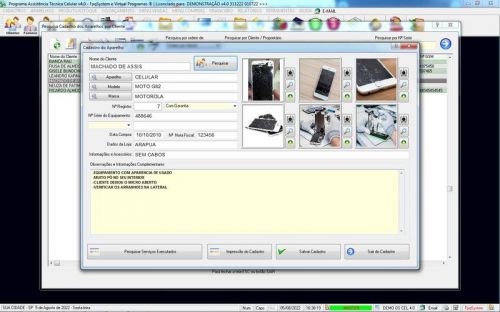 Software Ordem de Serviço Assistência Técnica Celular Vendas Financeiro v4.0 - Fpqsystem 660685