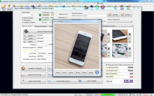 Software Ordem de Serviço Assistência Técnica Celular Vendas Financeiro v4.0 - Fpqsystem 660691