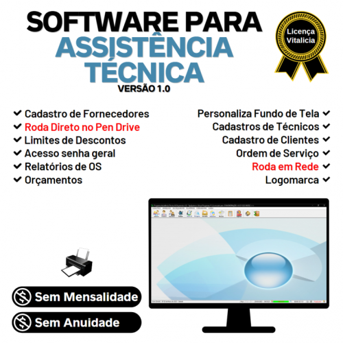 Software Ordem de Serviço Assistência Técnica v1.0 - Fpqsystem 659523