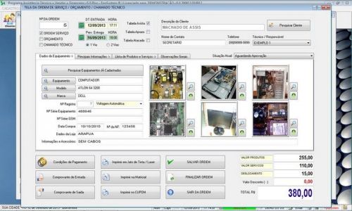 Software Ordem de Serviço Assistência Técnica Vendas e Financeiro v5.0 - Fpqsystem 660177