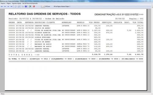 Software ordem de serviço de refrigeração com Vendas Financeiro e Mensagem v5.0 - Fpqsystem 660051