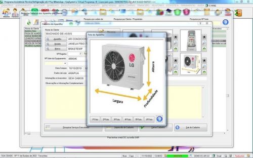 Software ordem de serviço de refrigeração com Vendas Financeiro e Mensagem v6.0  Whatsapp - Fpqsystem 660008