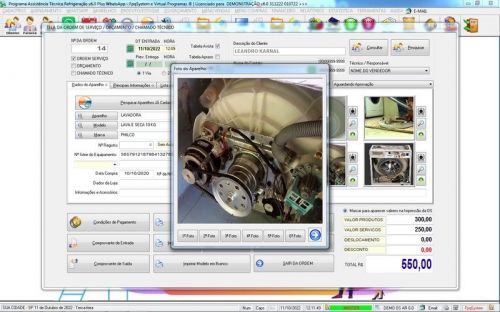 Software ordem de serviço de refrigeração com Vendas Financeiro e Mensagem v6.0  Whatsapp - Fpqsystem 660010