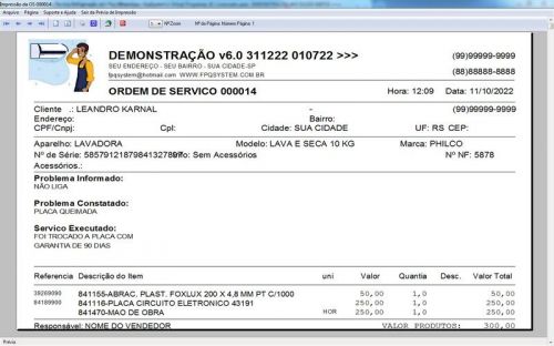 Software ordem de serviço de refrigeração com Vendas Financeiro e Mensagem v6.0  Whatsapp - Fpqsystem 660012