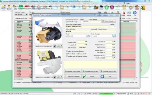 Software ordem de serviço de refrigeração com Vendas Financeiro e Mensagem v7.0  Whatsapp - Fpqsystem 659946