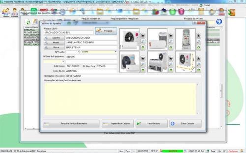 Software ordem de serviço de refrigeração com Vendas Financeiro e Mensagem v7.0  Whatsapp - Fpqsystem 659948
