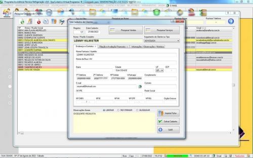 Software ordem de serviço de refrigeração com Vendas v3.0 - Fpqsystem 659896