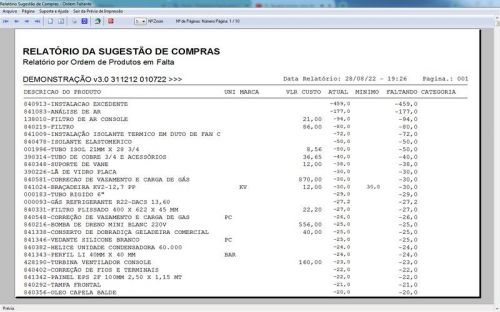 Software ordem de serviço de refrigeração com Vendas v3.0 - Fpqsystem 659907