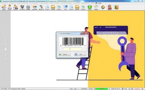 Software ordem de serviço de refrigeração com Vendas v3.0 - Fpqsystem 659908