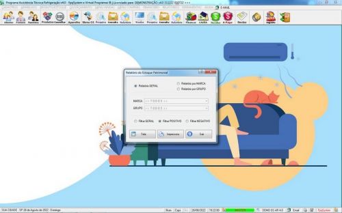 Software ordem de serviço de refrigeração com Vendas v4.0 - Fpqsystem 659867