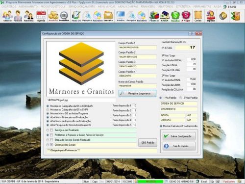Software Ordem de Serviço Marmoraria com Vendas e Financeiro e Agendamento v5.8 - Fpqsystem 682883