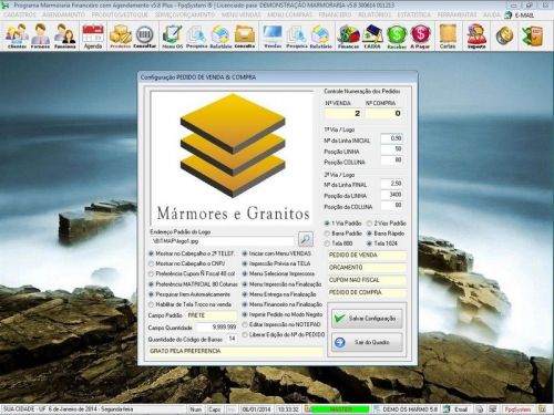 Software Ordem de Serviço Marmoraria com Vendas e Financeiro e Agendamento v5.8 - Fpqsystem 682884