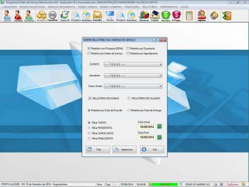 Software Ordem de Serviço Marmoraria com Vendas e Financeiro v4.8 682831