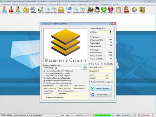 Software Ordem de Serviço Marmoraria com Vendas e Financeiro v4.8 682843