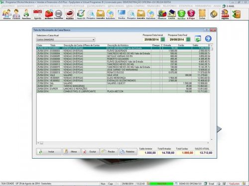 Software Ordem de Serviço para Oficina Mecânica com Check List Vendas Estoque e Financeiro v5.0 Plus - Fpqsystem 660365
