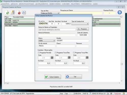Software Ordem de Serviço para Oficina Mecânica com Vendas e Estoque v3.0 - Fpqsystem 660448