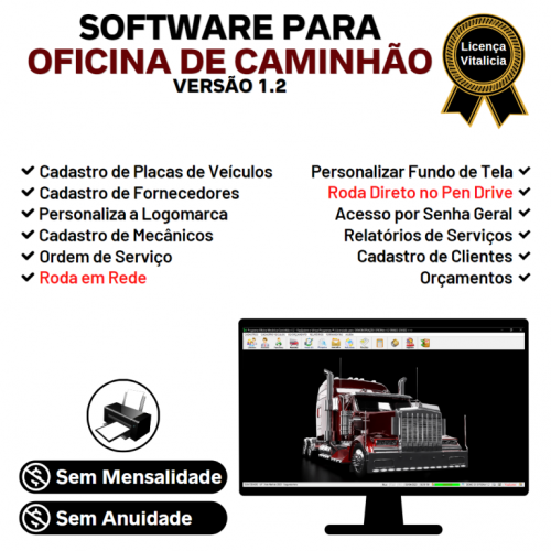 Software Ordem de Serviço para Oficina Mecânica de Caminhão v1.2 - Fpqsystem 660817