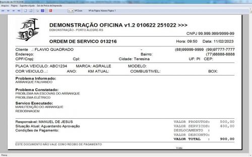 Software Ordem de Serviço para Oficina Mecânica de Caminhão v1.2 - Fpqsystem 660835