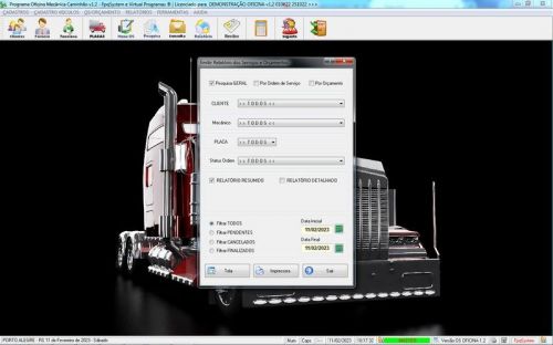 Software Ordem de Serviço para Oficina Mecânica de Caminhão v1.2 - Fpqsystem 660840