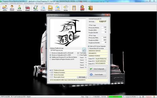 Software Ordem de Serviço para Oficina Mecânica de Caminhão v1.2 - Fpqsystem 660842