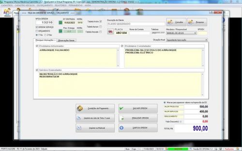 Software Ordem de Serviço para Oficina Mecânica de Caminhão v1.2 - Fpqsystem 660844