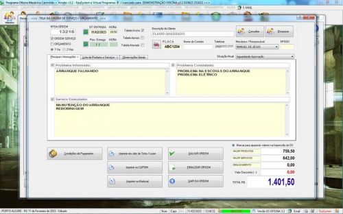 Software Ordem de Serviço para Oficina Mecânica de Caminhão v3.2 - Fpqsystem 661272