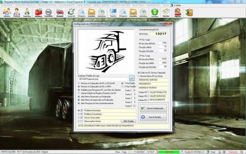 Software Ordem de Serviço para Oficina Mecânica de Caminhão v3.2 - Fpqsystem 661283