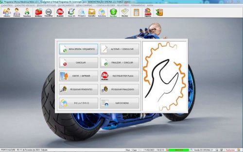 Software Ordem de Serviço para Oficina Mecânica de Moto Estoque v2.1 - Fpqsystem 661190