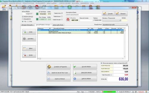 Software Ordem de Serviço para Oficina Mecânica de Moto Estoque v2.1 - Fpqsystem 661195
