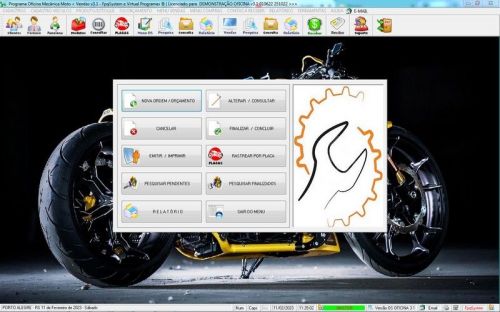 Software Ordem de Serviço para Oficina Mecânica de Moto Estoque Vendas v3.1 - Fpqsystem 661007