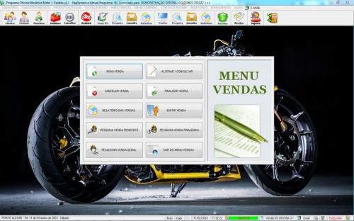Software Ordem de Serviço para Oficina Mecânica de Moto Estoque Vendas v3.1 - Fpqsystem 661008