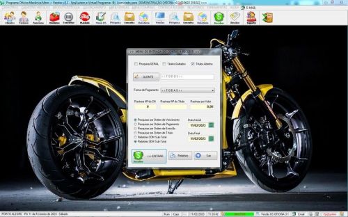 Software Ordem de Serviço para Oficina Mecânica de Moto Estoque Vendas v3.1 - Fpqsystem 661025