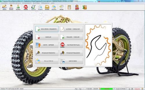 Software Ordem de Serviço para Oficina Mecânica de Moto v1.1 - Fpqsystem 661062