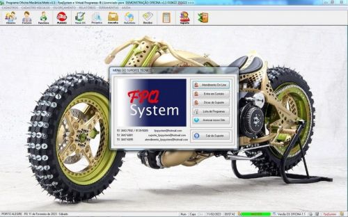 Software Ordem de Serviço para Oficina Mecânica de Moto v1.1 - Fpqsystem 661075