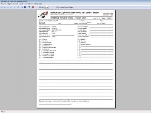 Software Ordem de Serviço para Oficina Mecânica para Moto com Check List Vendas Estoque e Financeiro v5.1 - Fpqsystem 660954