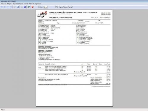 Software Ordem de Serviço para Oficina Mecânica para Moto com Check List Vendas Estoque e Financeiro v5.1 - Fpqsystem 660955