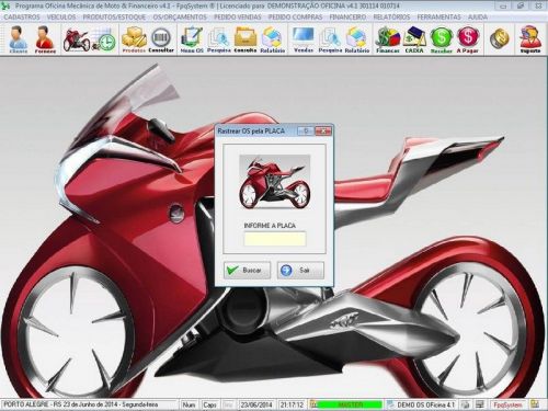 Software Ordem de Serviço para Oficina Mecânica para Motos com Vendas Estoque e Financeiro v4.1 - Fpqsystem 660985