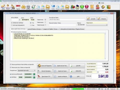 Software Ordem de Serviço Serralheria com Vendas e Financeiro e Agendamento v5.3 - Fpqsystem 682393
