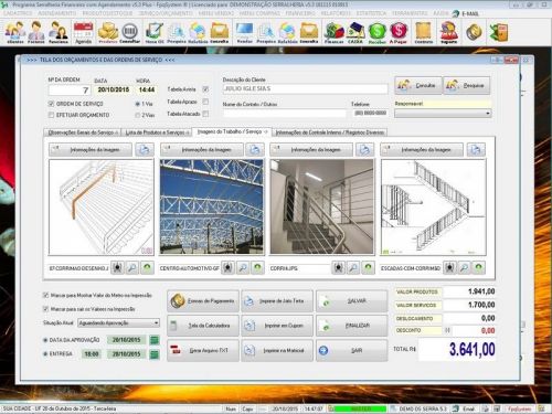 Software Ordem de Serviço Serralheria com Vendas e Financeiro e Agendamento v5.3 - Fpqsystem 682394