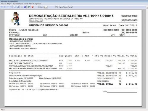 Software Ordem de Serviço Serralheria com Vendas e Financeiro e Agendamento v5.3 682395