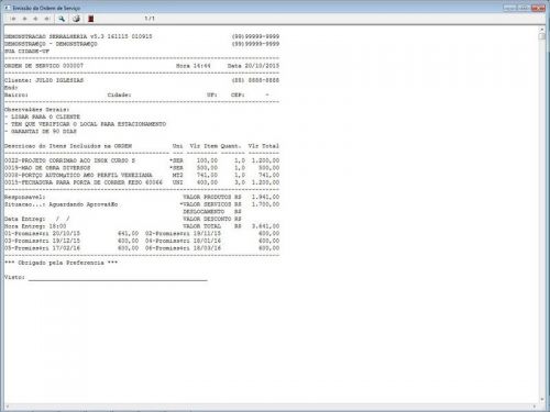 Software Ordem de Serviço Serralheria com Vendas e Financeiro e Agendamento v5.3 - Fpqsystem 682396
