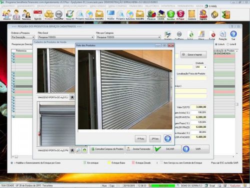 Software Ordem de Serviço Serralheria com Vendas e Financeiro e Agendamento v5.3 - Fpqsystem 682398