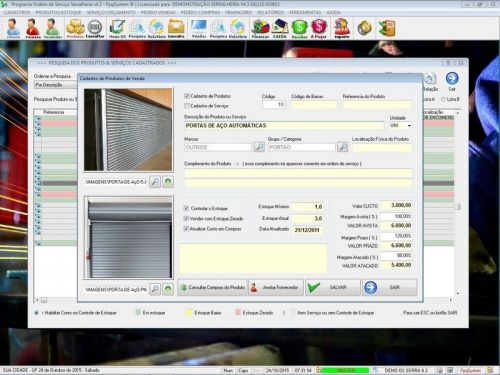 Software Ordem de Serviço Serralheria com Vendas e Financeiro v4.3 - Fpqsystem 682356