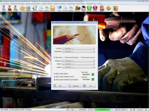 Software Ordem de Serviço Serralheria com Vendas e Financeiro v4.3 - Fpqsystem 682363