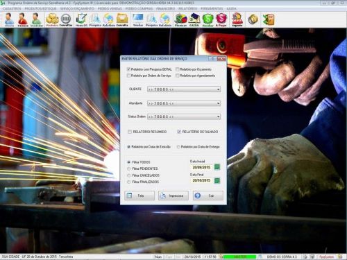 Software Ordem de Serviço Serralheria com Vendas e Financeiro v4.3 - Fpqsystem 682364